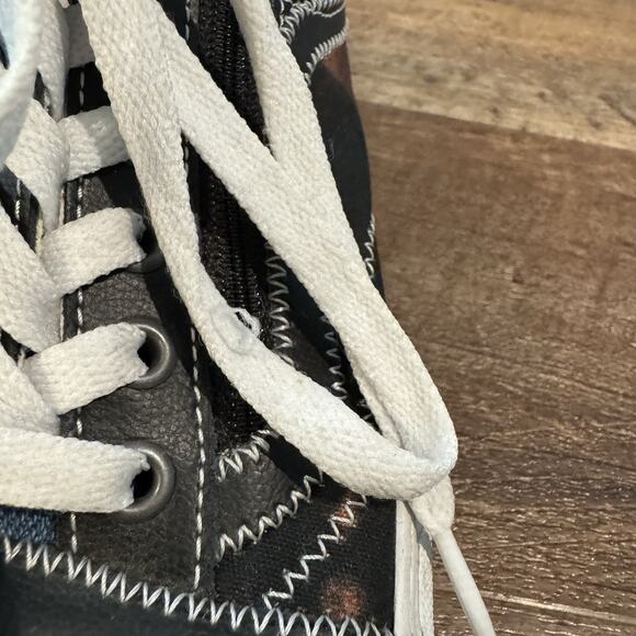 Vans Zip Up Shoes Old Skool Tartan Daze Punk Skate Spiked Plaid M 6 W 7.5 - Picture 3 of 16